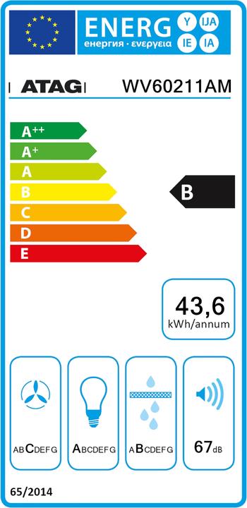 Energie-Label Atag DAMPKAP WV60211AM (Unterbauhaube)