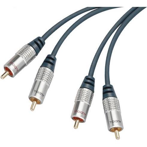 Tecline Professional Audiokabel, High Quality, vergoldet, 2x Cinch St./2x Cinch St., 3.0 m Hochwertiges K... (3 m), Audi...