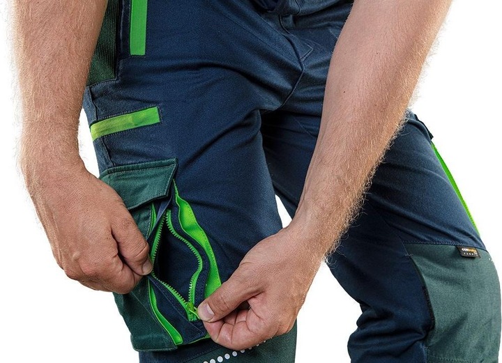 Immagine prodotto Topex Pantaloni con pettorina e bretelle di qualità superiore con elementi riflettenti, rinforzo in (XS)
