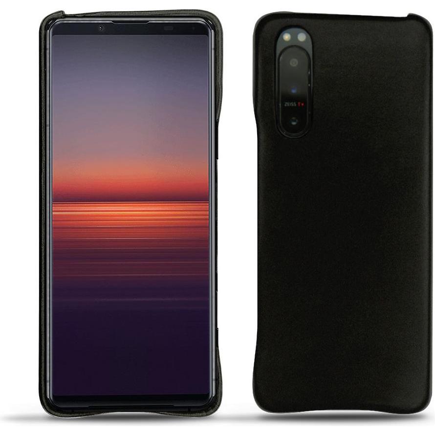 Noreve Lederschutzhülle (Sony Xperia 5 II), Smartphone Hülle, Schwarz
