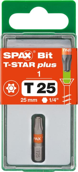 Produktbild Spax BIT T-STAR PLUS T25 25mm S