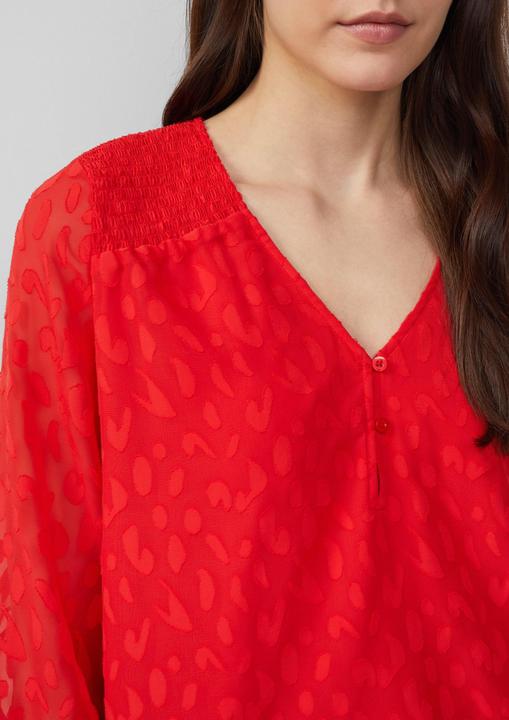 Actual product image S.Oliver Bluse Bluse aus Struktur-Chiffon im Relaxed Fit