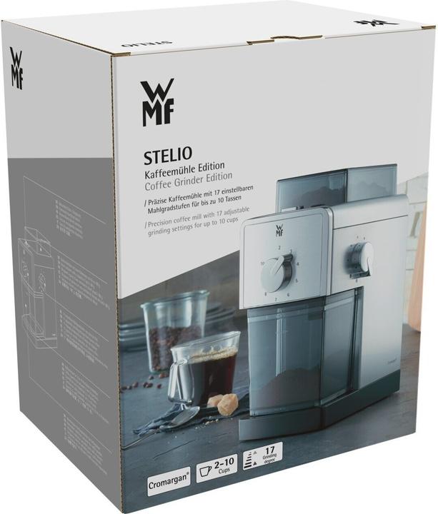 Productafbeelding WMF Elektrische Koffiemolen Espresso Stalen Schijfmolen 2-10 kopjes Stelio