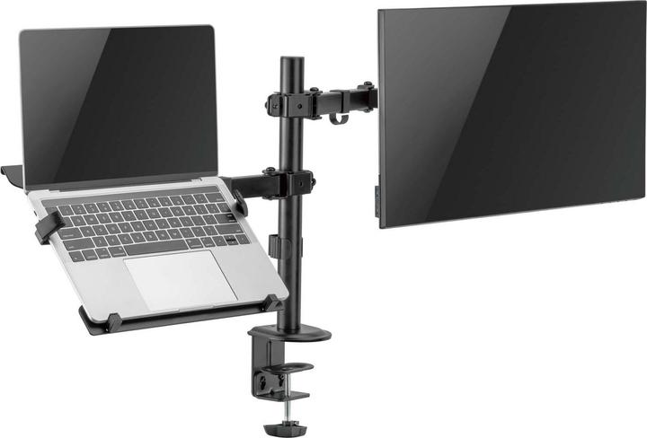 Produktbild Wiltec 2in1 Halterung für Monitor & Laptop Monitorhalter Notebookhalter VESA (Tisch, 32", 9 kg)