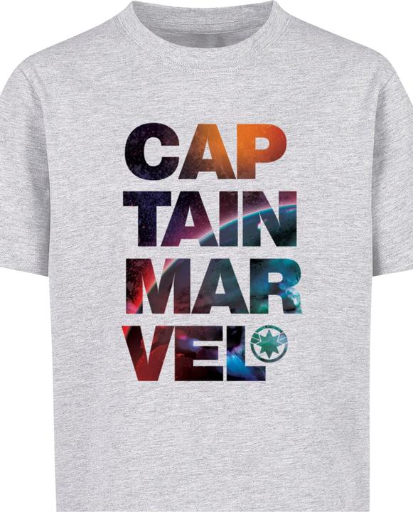 Produktbild Absolute Cult Kids Captain Marvel - Space Text Basic T-Shirt - 135491 (158, 164)
