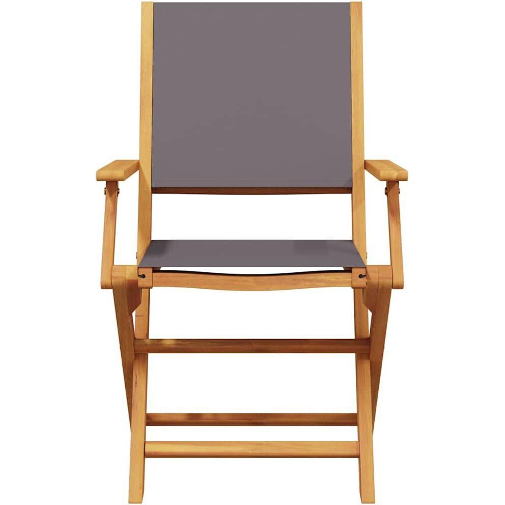 Thumbnail - VidaXL, Gartenstühle, Gartenstühle 2 Stk. Akazie & Stoff