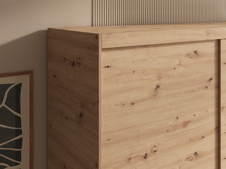 Immagine prodotto ADRK Furniture Armadio ad ante scorrevoli con specchio Hailey 160 (160 x 60 x 205 cm)
