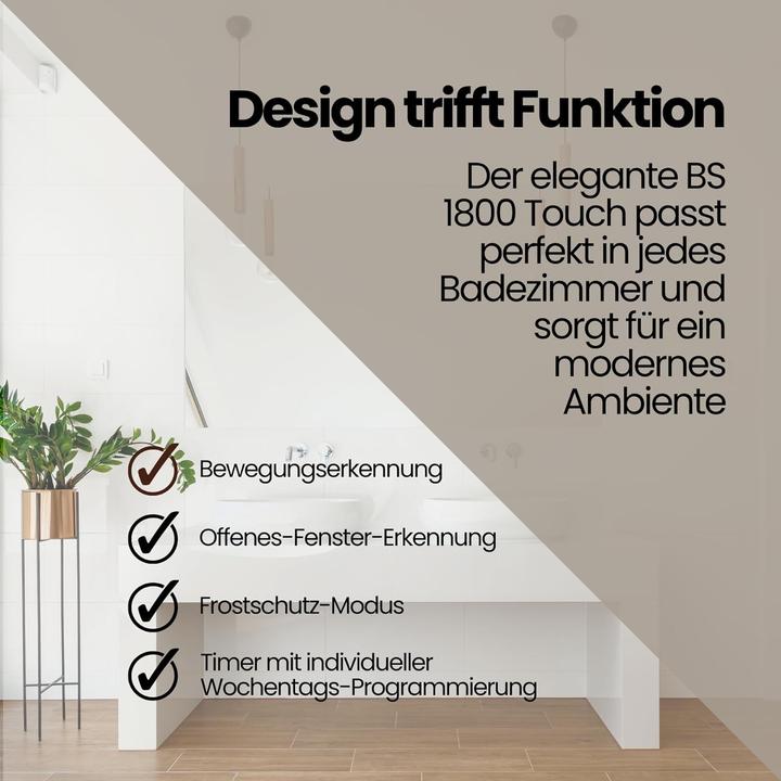 Productafbeelding Steba Badkamer Snelverwarmer BS 1800 Touch (1800 W)