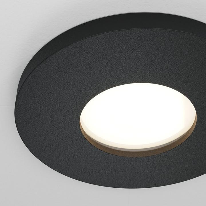Produktbild Maytoni Stark Downlight, Einbauleuchte GU10 Schwarz IP65 Ø8,4mm (GU10)