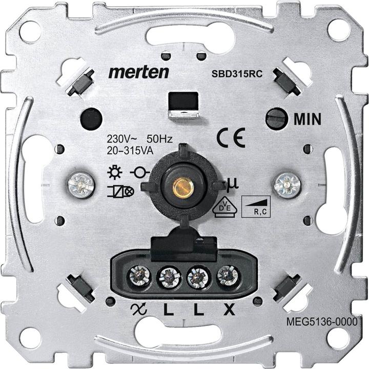 Actual product image Merten Rotary dimmer insert