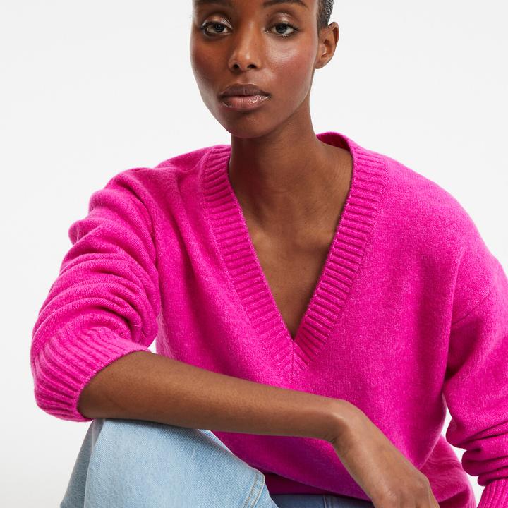 Produktbild La Redoute Collections Pullover mit V-Ausschnitt (M)