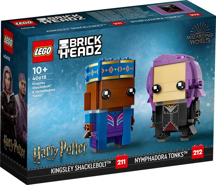 Image du produit LEGO BrickHeadz - Kingsley Shacklebolt & Nymphadora Tonks (40618, LEGO difficiles à trouver, LEGO Harry Potter)