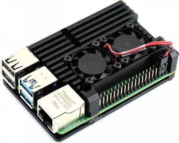 WaveShare Aluminum Cooling box for Raspberry Pi4