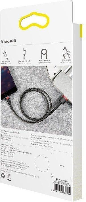 Produktbild Baseus cafule Cable USB For iP 2A 3m Red+Black (3 m, USB 2.0)