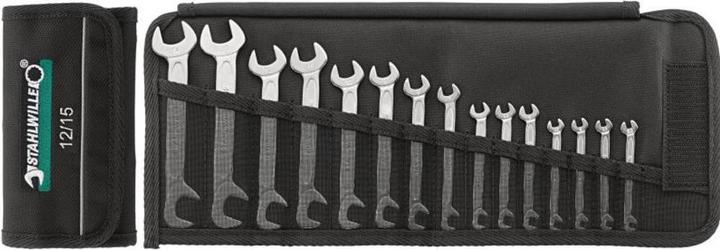 Actual product image Stahlwille Double open-end wrench 10 pieces 4 - 11 mm ELECTRIC (11 mm, 5 mm, 8 mm, 6 mm, 9 mm, 7 mm, 4 mm, 10 mm)