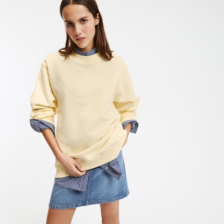 Produktbild La Redoute Collections Oversize-Sweatshirt mit rundem Ausschnitt (L)