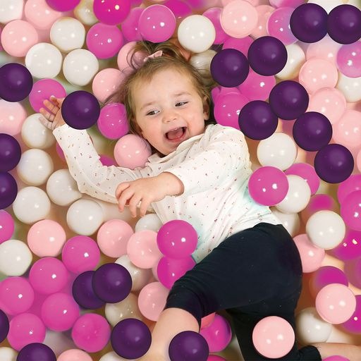 Actual product image LUDI Play balls (60 pcs) - Pink - LU90031