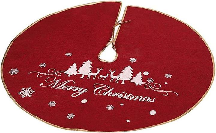 Actual product image Hermex Christmas tree rug Christmas tree skirt Christmas tree rug Tree skirt mat (1 -part)