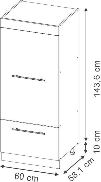 Produktbild Vicco Mikrowellenschrank Fame-Line (58.10 x 58 x 153.60 cm)