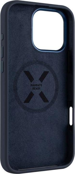 Produktbild Fixed MagFlow korrigiert | Rückseite | Apfel | iPhone 16 Pro Max | Flüssiges Silizium | Blau (Apple iPhone 16 Pro Max)