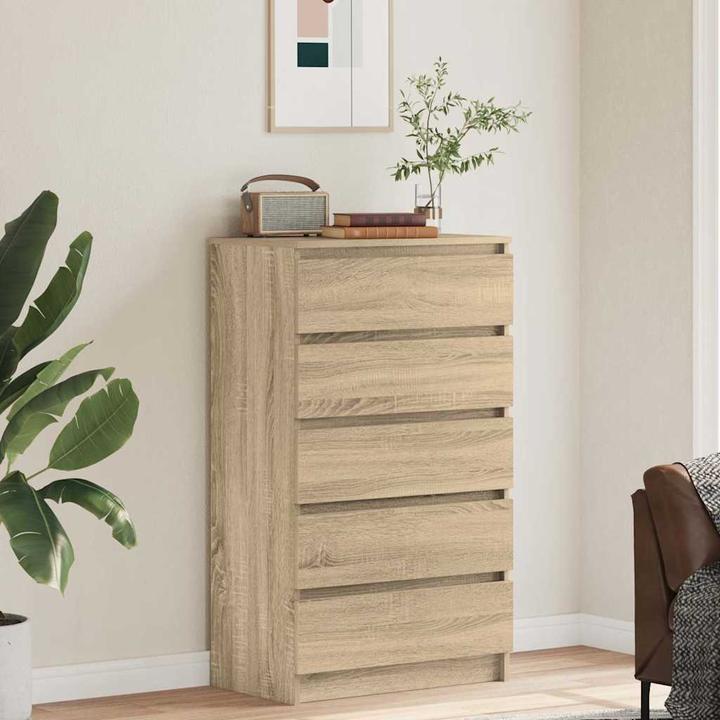 Image du produit vidaXL Schubladenschrank Sonoma-Eiche 60x36x103 cm (60 x 36 x 103 cm)