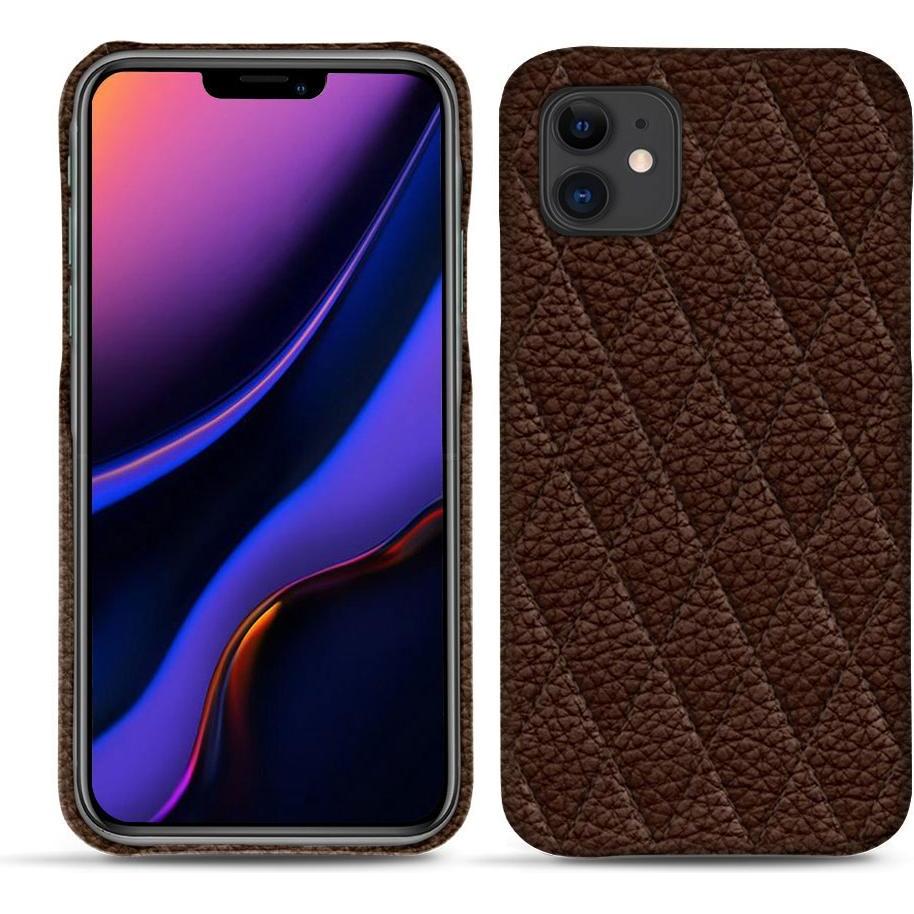 Noreve Lederschutzhülle (Apple iPhone 11), Smartphone Hülle, Braun