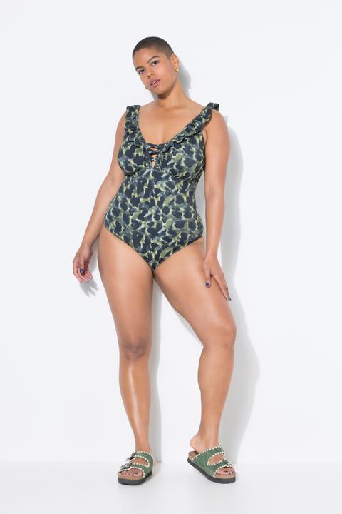 Actual product image Studio Untold Badeanzug, Softcups, Camouflage, Volants (48)