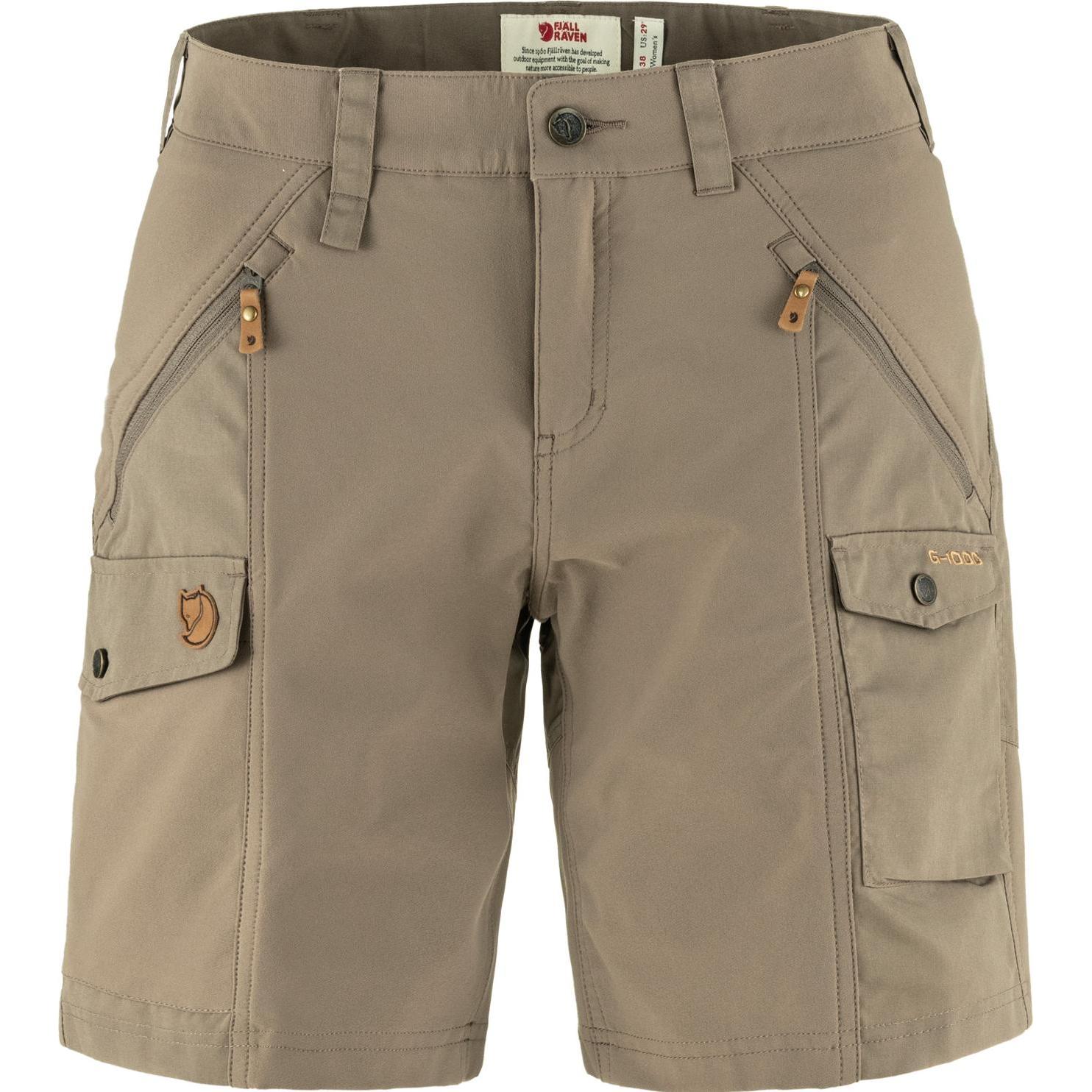 Fjällräven, Damen, Outdoorhose, Nikka Shorts Curved W (34), Braun, 34