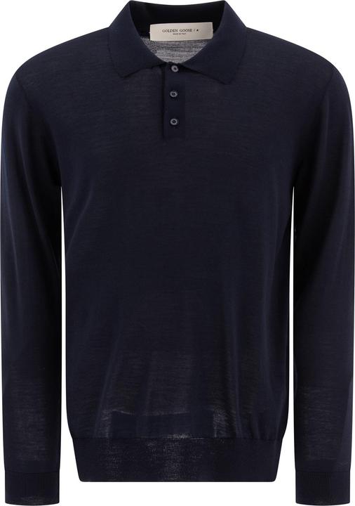 Actual product image Golden Goose Wool long-sleeved polo shirt (XL)