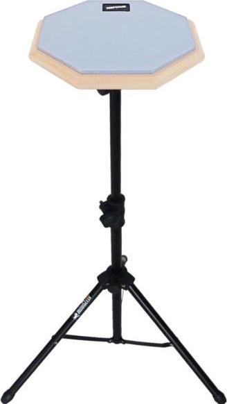 Actual product image keepdrum DP-GY8 Practice Pad Grey with Pad Stand