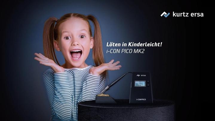 Produktbild Kurtz Ersa LÃ¶tstation i-CON PICO MK2 150-450GradC 80 W Anheizzeit ca.9 s ERSA