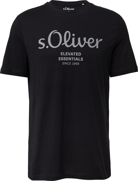 Produktbild s.Oliver T-Shirt Casual Bequem sitzend Logo T-Shirt (L)