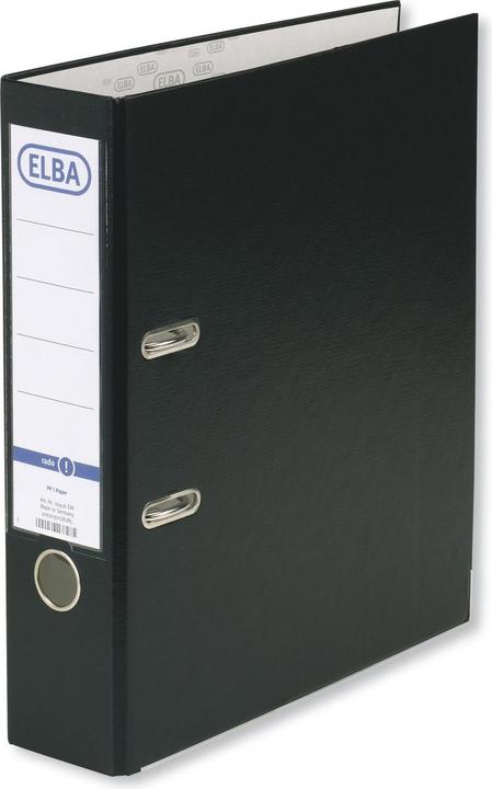 Actual product image Elba Folder smart PP paper, spine width: 80 mm, black DIN A4, cover outside PP (A4, 80 mm, 1 Piece)