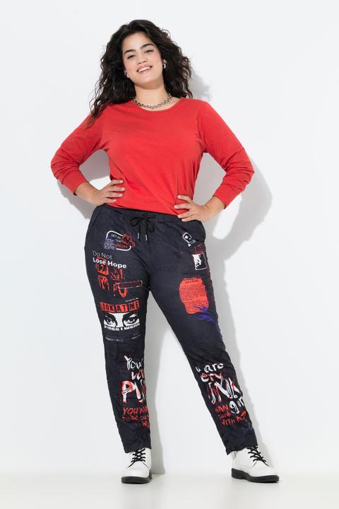 Actual product image Angel of Style Hose, Loose Fit, Joggpants, Crincle, Alloverprint (56)