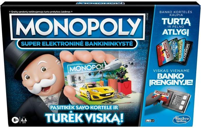 Actual product image Monopoly Hasbro Game ": Super Electronic Banking", LT (English)