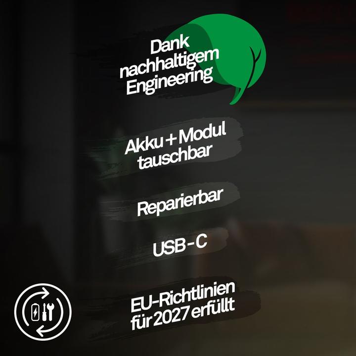 Produktbild Briloner AURA LED Akku Wandleuchte mit Sensor - Nickel-matt (100 lm)