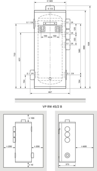 Productafbeelding Vaillant Buffertank VP RW 45/2 B