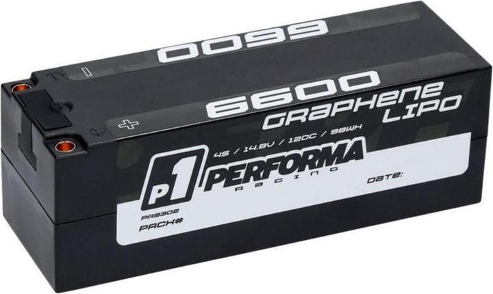 Actual product image Performa Racing Graphene Lipo 6600 14.8V 120C (14.80 V, 6600 mAh)