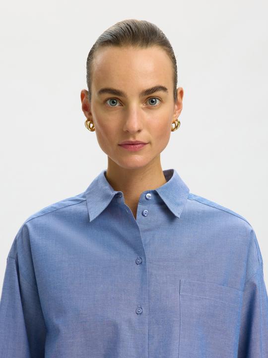 Produktbild Selected Baumwoll Crop-Bluse (40)