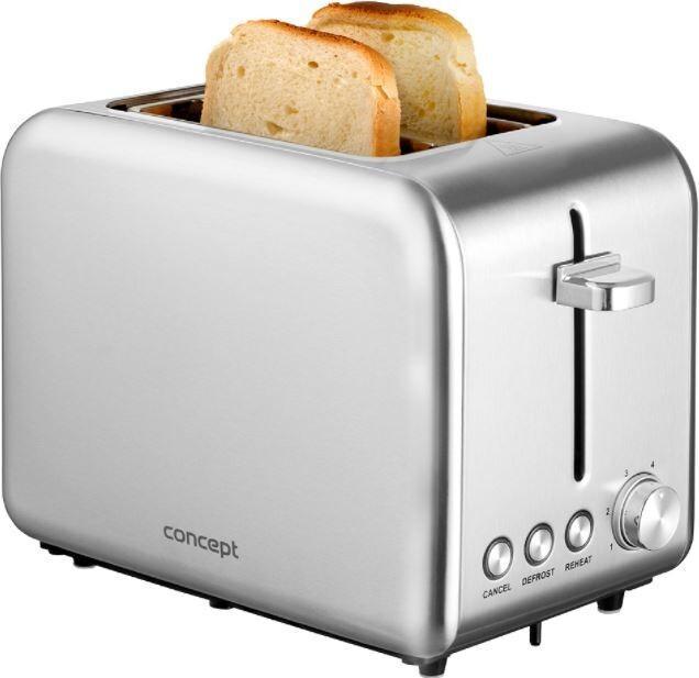 Actual product image Concept TE2050 toaster 2 slice(s) Stainless steel