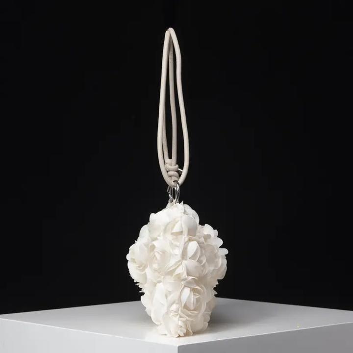 Produktbild Only-Bags.Store Elegante Rose Floral Umhängetasche - verstellbarer Riemen, Reissverschluss, Polyester, perfekt für