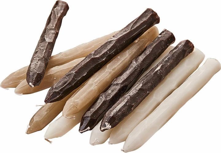 Loberon Kerze 12er Set Savineau creme/braun (12 Stk.)