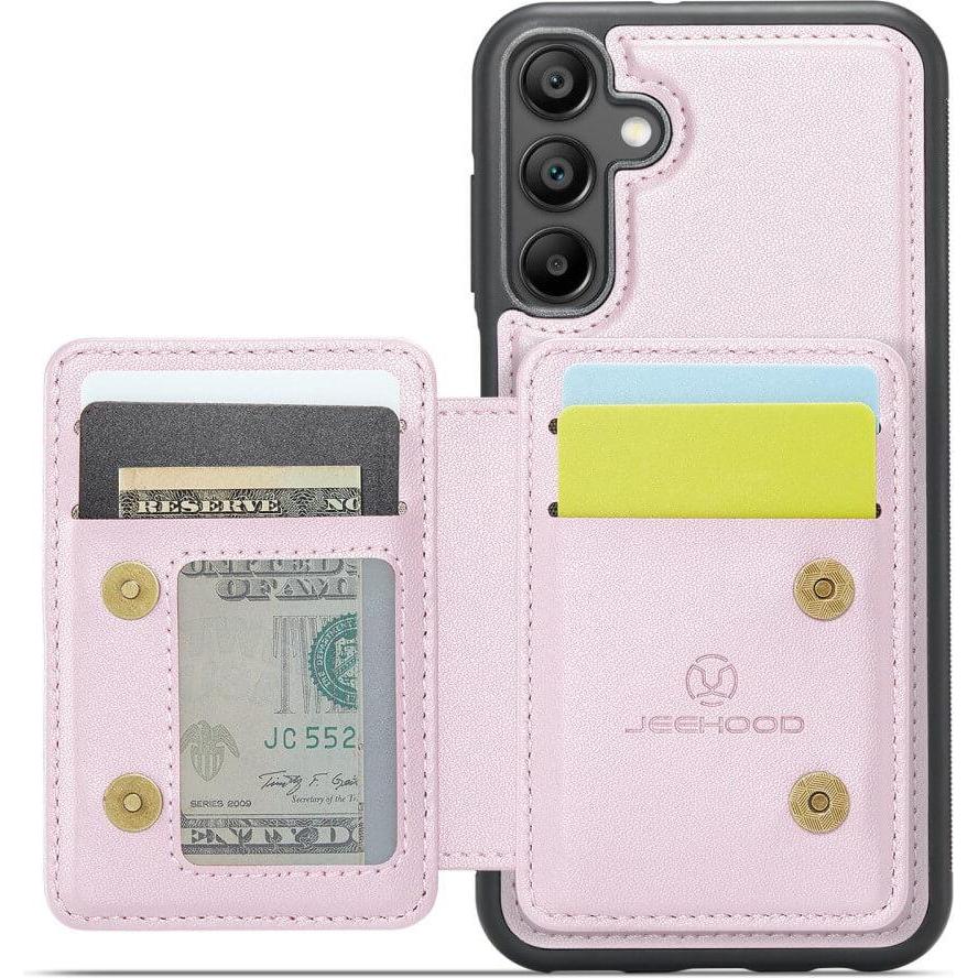 Thumbnail - Cover-Discount Galaxy A55 - 2-in-1 Backcover mit Kreditkarten-Etui (Samsung Galaxy A55), Smartphone Hülle, Rosa