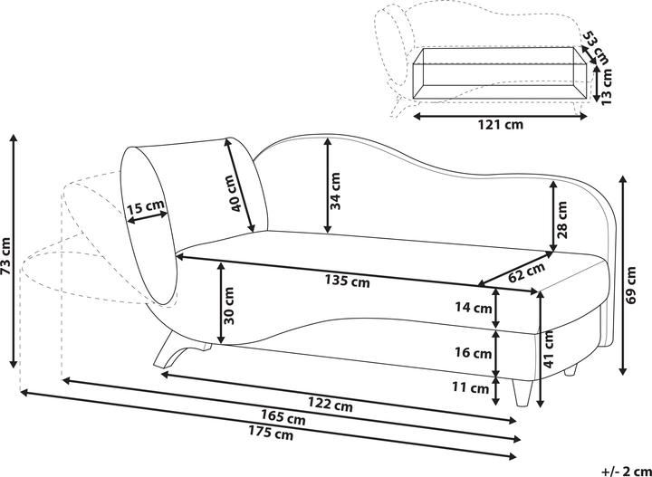 Produktbild Beliani Meri (Recamiere)