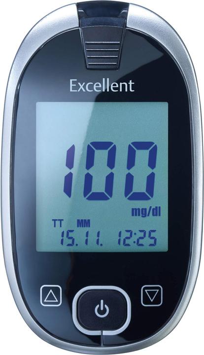 Actual product image Aktivmed GlucoCheck Excellent Blood Glucose Meter Set mg/dl, 1 pc (Glucose monitors)