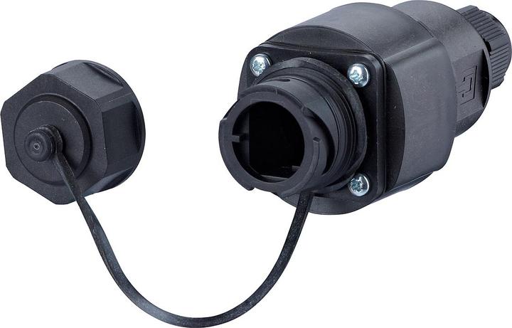 Metz Connect 1401115512KE - RJ-45 - 6e - -40 - 70 °C - Schwarz - Zink - IP67 (Netzwerk Kupplung)