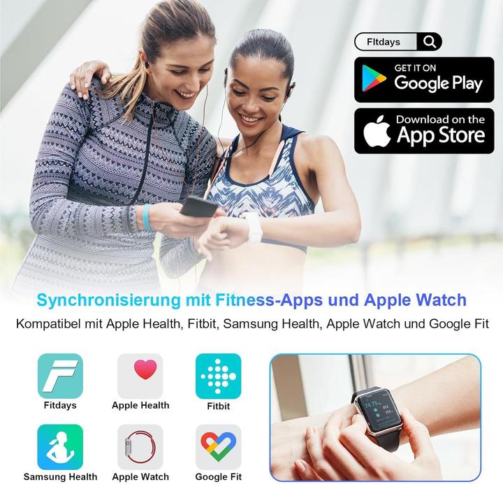 Produktbild Healthkeep Digitale Körperfettwaage mit App & Bluetooth-Funktion (180 kg)