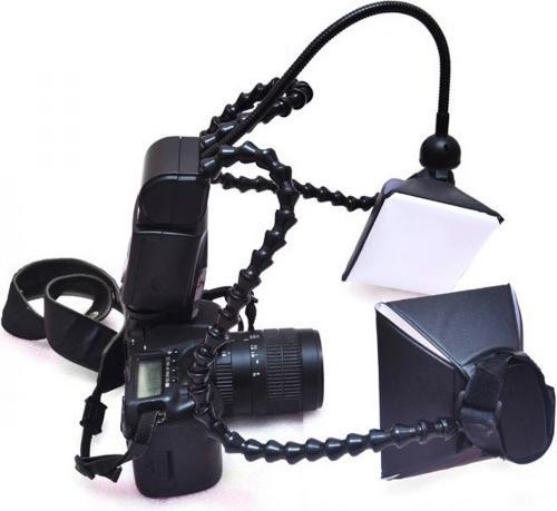 Produktbild Venus Optic Macro Twin Flash KX-800 (Makroblitz, Sony, Canon, Nikon, Pentax)