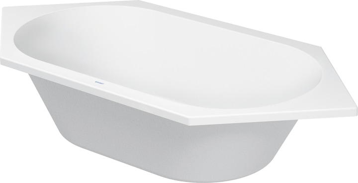 Produktbild Duravit Sechseckbadewanne D-Code 90 x 190 cm weiss glatt 700138000000000 (140 l, 190 cm, 90 cm)