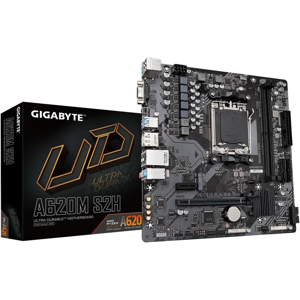 Gigabyte GA-A620M S2H (AM5, AMD A620, mATX), Mainboard